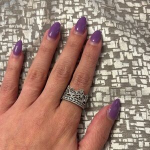 Chloe + Isabel Intricate Silver Vintage-Style Ring with Filigree